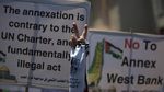 Demo Warga Palestina Tolak Rencana Israel Caplok Tepi Barat
