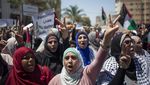 Demo Warga Palestina Tolak Rencana Israel Caplok Tepi Barat
