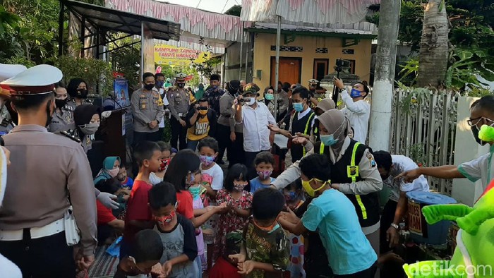 Anak-anak di Jombang Diajari Protokol Kesehatan Lewat Permainan