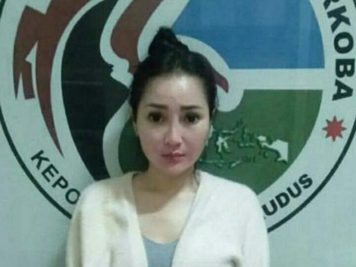 Biduan Ayu Vaganza usai diamankan polisi, Selasa (30/6)