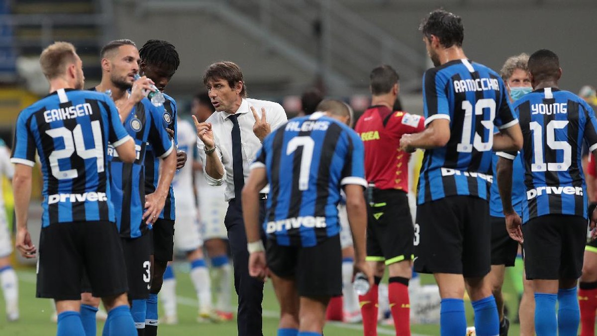 Inter Milan menang 6-0 atas Brescia dalam lanjutan Liga Italia (Foto: Getty Images/Emilio Andreoli)