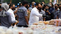 Selain sabu, barang bukti lain yang dimusnahkan adalah narkoba jenis ganja, dan ekstasi.