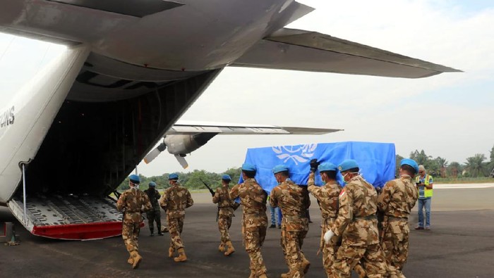 Keberangkatan Pelda Anumerta Rama Wahyudi dari Kongo, Afrika
