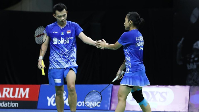 Rinov Rivaldy/Pitha Haningtyas Mentari di PBSI Home Tournament.