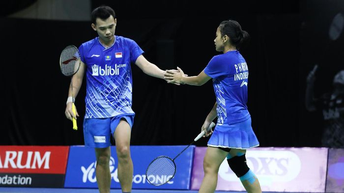 PBSI Home Tournament Rinov Rivaldy/Pitha Haningtyas Mentari di PBSI Home Tournament.