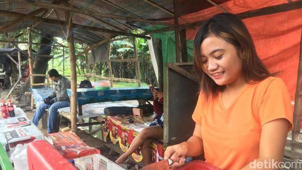 penjual es tebu cantik