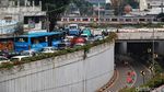 Potret Kemacetan di Pasar Senen Dampak Penutupan Underpass