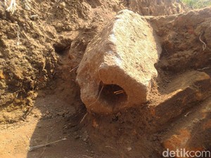 Batu Langka Ditemukan di Situs Kumitir Tempat Pendarmaan Raja Singasari