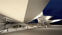 Bandara Amaala akan hadir dengan bentuk bergelombang yang menghadirkan ilusi optik dari atas pesawat. (Foster+Partners)
