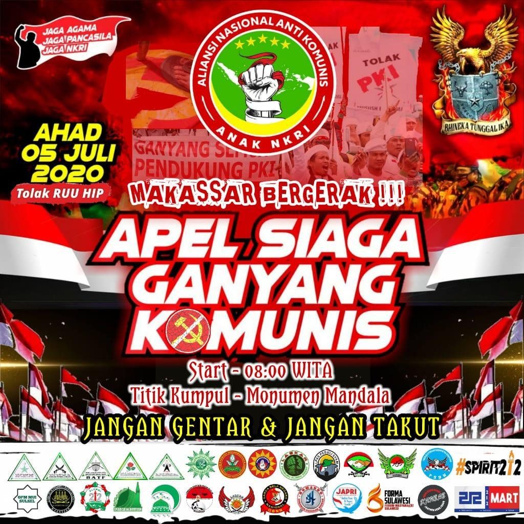 Apel Siaga Ganyang Komunis, Minggu (5/7/2020).