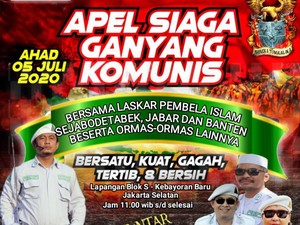 Gelar Apel Ganyang Komunis, PA 212 dkk Janji Akan Jaga Ketertiban