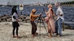 Asyiknya Menikmati Sore di Pantai Ancol