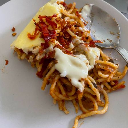 Baked spaghetti