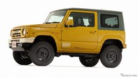 Secara desain, body kit Jimny Roots menampilkan nuansa klasik, dengan grille yang mirip off-roader klasik (dengan label nama Safari bukan Suzuki). (Foto: Response)
