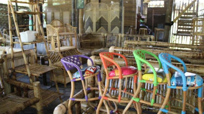 Industri bambu di Yogyakarta.