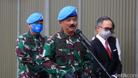Upacara pelepasan dihadiri Panglima TNI Marsekal TNI Hadi Tjahjanto dan pihak Kemenlu.