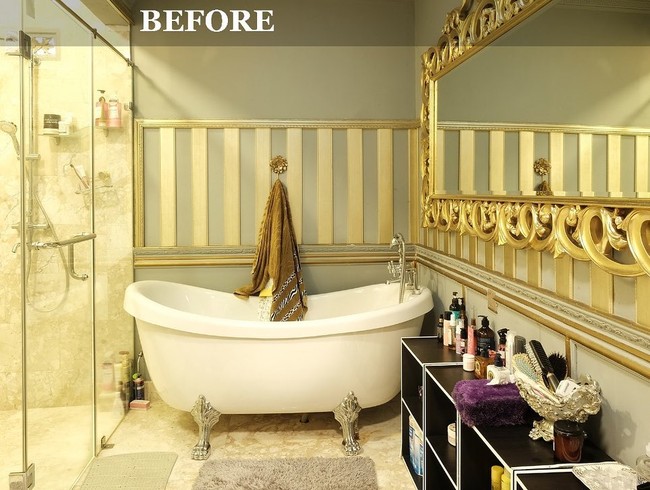 Tasya Farasya pun membagi transformasi kamar mandinya. Sebelumnya kamar mandi wanita lulusan Kedokteran Gigi itu sudah bagus dan mewah dengan sentuhan warna emas.Foto: Instagram @tasyafarasya