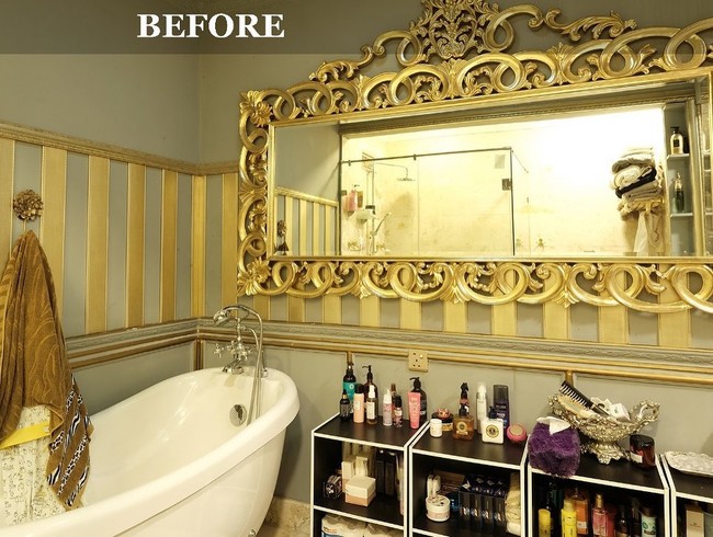 Ini sudah kamar mandinya yang dulu. Terlihat deretan produk-produk kecantikan yang sudah cukup rapi tersimpan. Foto: Instagram @tasyafarasya