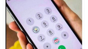 Skor City vs Liverpool di ponsel. Foto: Twitter