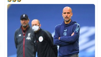 Komentar Guardiola soal pemain Liverpool kebanyakan minum bir banyak ditampilkan di media sosial. Foto: Twitter