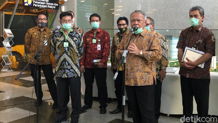 Mentan sambangi Menteri PUPR (Vadhia Lidyana-detikcom)
