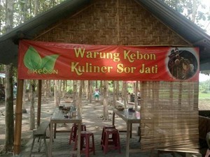 Santai Sambil Kulineran di Kebun Jati