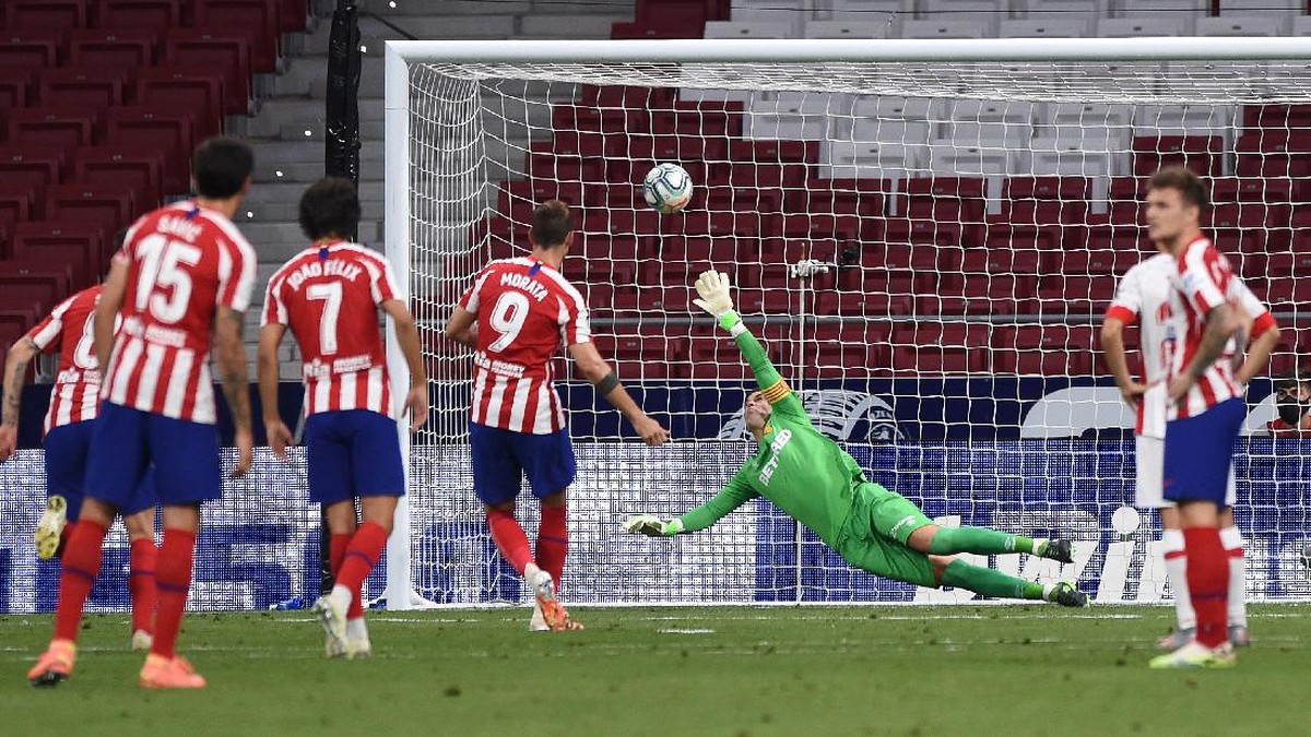 Alvaro Morata menjebol gawang Real Mallorca di pekan ke-34 Liga Spanyol. (Foto: Denis Doyle/Getty Images)