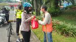 Keren! Polisi di Babakan Madang Patroli Pakai Sepeda
