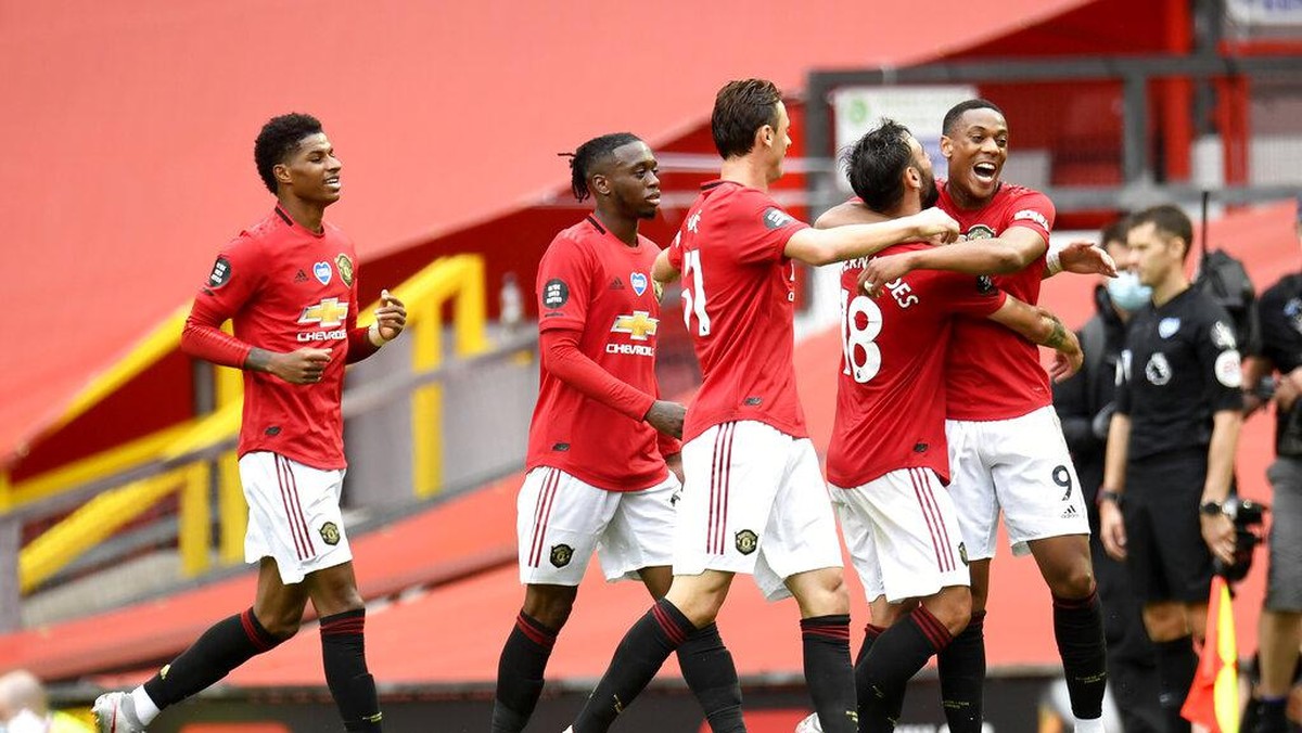 Manchester United sikat Bournemouth 5-2 (AP/Peter Powell)
