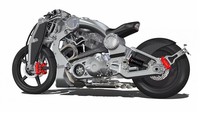 Combat Motors Wraith - 2,2 Miliar. The Wraith dari Combat Motors adalah salah satu motor paling eksklusif di planet ini. Motor ini menawarkan kecepatan tertinggi yang diklaim lebih dari 250 kpj dari tenaga 145 bhp dan torsi 160lb-ft. Mesin ini diselundupkan ke rangka yang terbuat dari aluminium bilet. Foto: Visordown