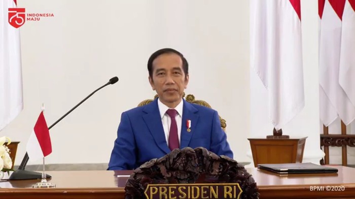 Presiden Joko Widodo (Jokowi) saat membuka Konferensi Forum Rektor Indonesia 2020 (Youtube Sekretaris Kabinet)