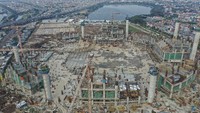 Progres pembangungan stadion berkapasitas 80 ribu penonton itu telah mencapai 23,6 persen.