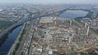 JIS resmi dibangun sejak kick off dilakukan Gubernur DKI Jakarta Anies Baswedan di lahan Taman BMW, Tanjung Priok. Jakarta Utara, Kamis (14/3/2019).