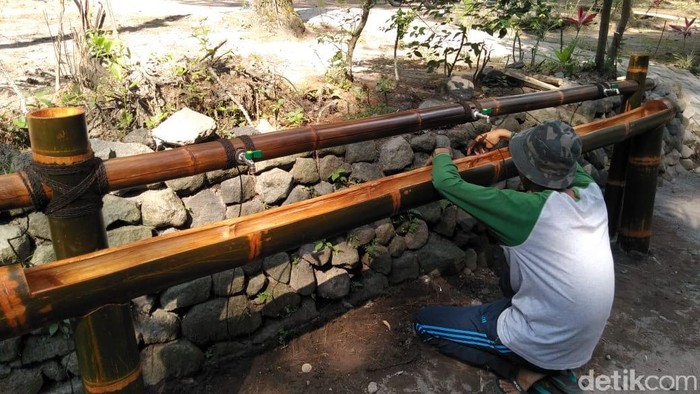Wisata alam (OWA) Tlogo Muncar di Taman Nasional Gunung Merapi mematangkan protokol kesehatan sebelum buka saat pandemi virus Corona.