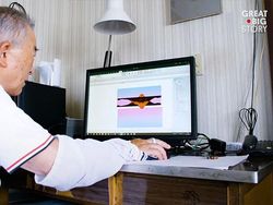 Wow Skill Dewa, Kakek 80 Tahun Bikin Gambar Dengan Microsoft Excel