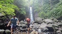 Namun semenjak ada pandemi Corona, wisata air terjun ditutup sementara. Rencananya akan mulai dilakukan simulasi pembukaan pada Rabu (8/7) ini. (Dian Utoro Aji/detikcom)