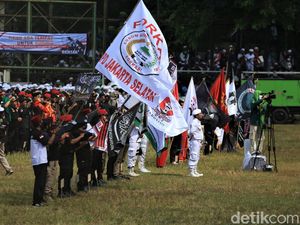 Aksi Massa PA 212 di Gelaran Apel Ganyang Komunis