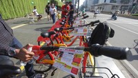 Diketahui, Dishub DKI Jakarta bersama Institute for Transportation and Development Policy (ITDP) dan Gowes Bike Sharing menghadirkan layanan peminjaman sepeda di beberapa titik di Jakarta. Saat ini, layanan tersebut masih dalam tahap uji coba.