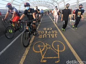 Goweser, Ada Jalur Sepeda Lho di CFD Bekasi