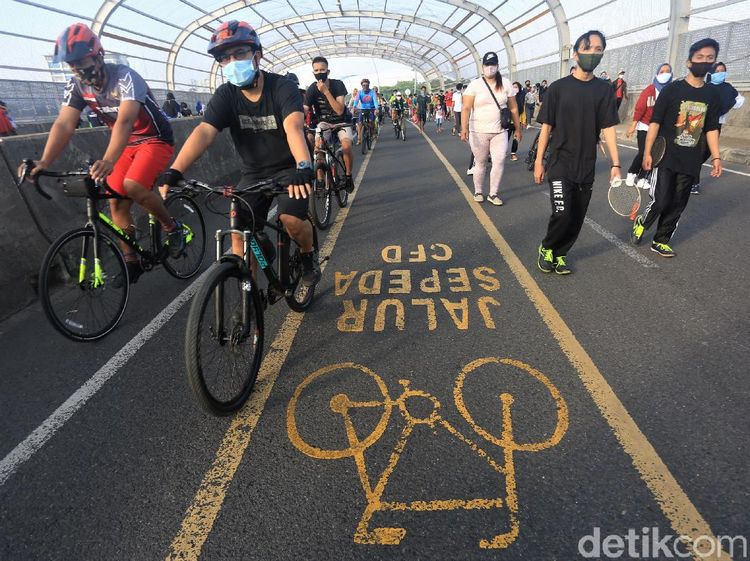Goweser, Ada Jalur Sepeda Lho di CFD Bekasi