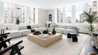 Apartemen 4The City New York, dirancang oleh Claudio Silvestrin, bekas apartemen Kanye dengan satu kamar tidur, 2.427 kaki persegi dipasarkan di CORE Real Estate pada bulan September 2019. Istimewa/Dok. housebeautiful.com.