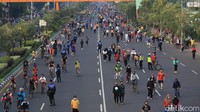 Meski kembali digelar, sejumlah protokol kesehatan diterapkan guna mencegah penyebaran virus Corona. Selain itu, sejumlah petugas keamanan pun dikerahkan guna menjaga agar kegiatan CFD berlangsung tertib.