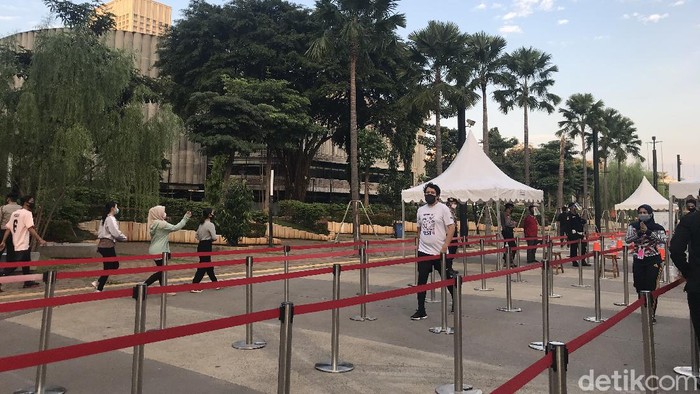 Suasana GBK pada Minggu pagi pukul 6:00 WIB Suasana GBK pada Minggu pagi pukul 6:00 WIB