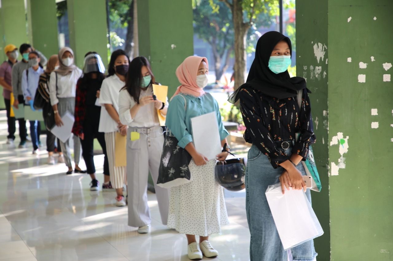 UTBK di UPN Veteran Jakarta, 5 Juli 2020. (Dok UPN Veteran Jakarta)