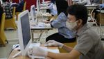 Potret UTBK Saat Pandemi Corona, Peserta Pakai Masker-Face Shield