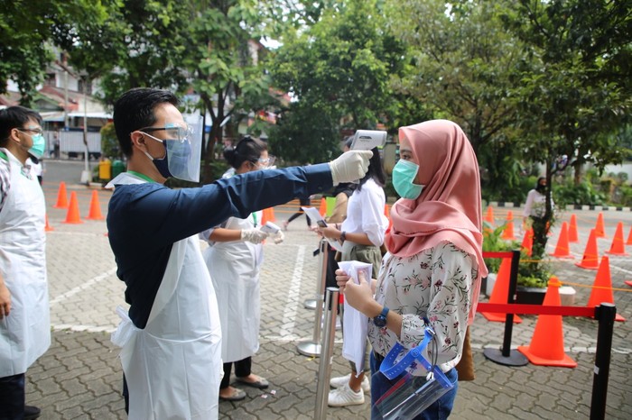 UTBK di UPN Veteran Jakarta, 5 Juli 2020. (Dok UPN Veteran Jakarta)