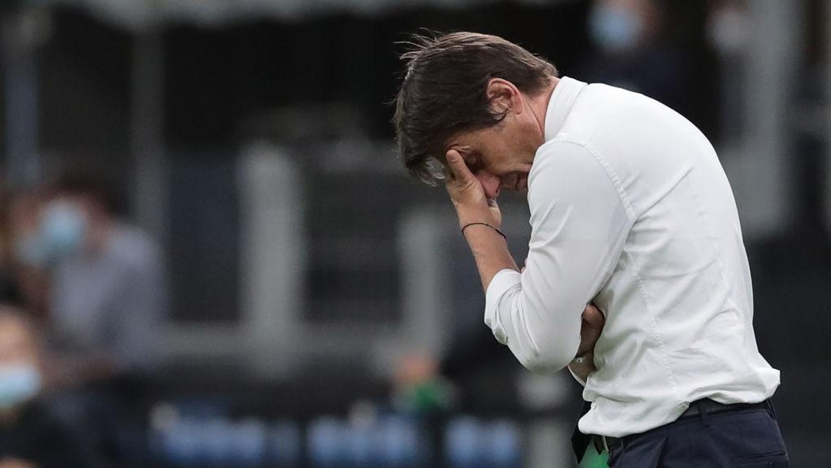 Antonio Conte bisa meninggalkan Inter Milan pada hari ini. (Foto: (Getty Images/Emilio Andreoli))