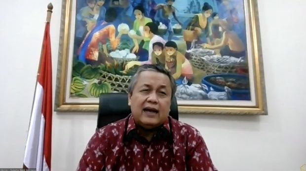 Gubernur Bank Indonesia Perry Warjiyo memberikan Keterangan Pers Mengenai Burden Sharing Antara Pemerintah dan Bank Indonesia(Tangkapan Layar Youtube Kemenkeu RI)