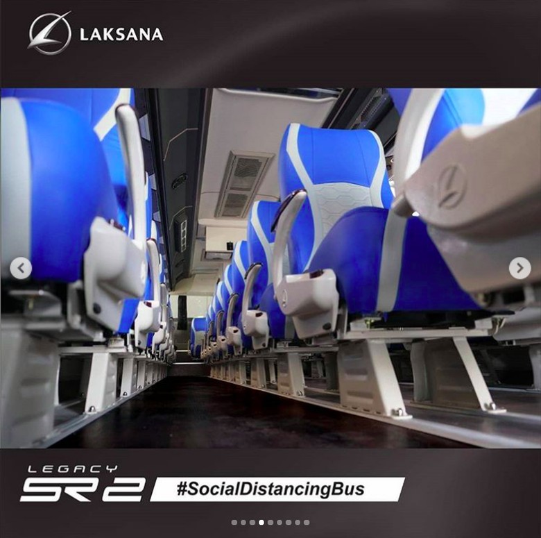 Physical Distancing di dalam bus Physical Distancing di dalam bus