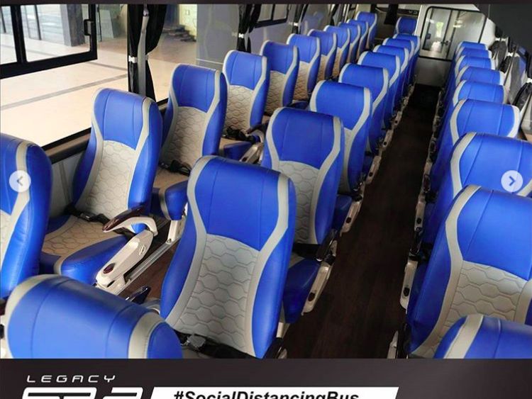 Physical Distancing di Bus Buatan Jawa Tengah